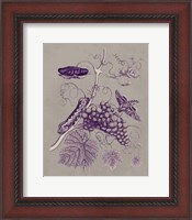 Framed Nature Study in Plum & Taupe III