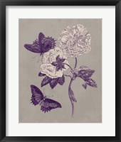 Nature Study in Plum & Taupe IV Framed Print