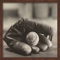 Framed Baseball Nostalgia I