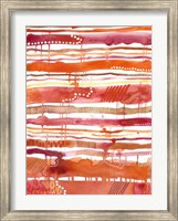 Framed Tangerine Stripes II