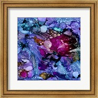 Framed 'Purple Outburst I' border=