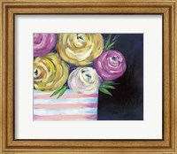Framed Cotton Candy Floral II