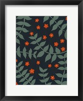 Blooming Garden Pattern II Framed Print