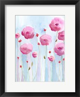 Framed Pink Florets I