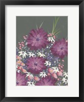 Mauve Wildflower Garden I Framed Print