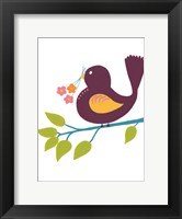 Framed Cute Bird IV