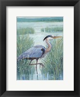 Framed Wetland Heron I