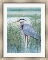Framed Wetland Heron II