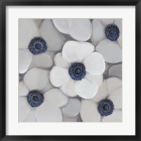 Framed White Anemone I