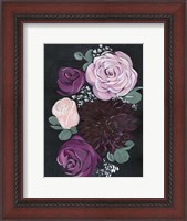 Framed Dark & Dreamy Floral II