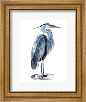 Framed Blue Blue Heron I