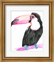 Framed 'Technicolor Toucan II' border=