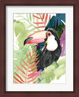 Framed Toucan Palms I