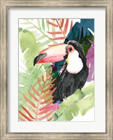 Framed Toucan Palms I