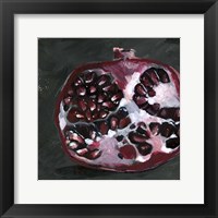Framed Pomegranate Study on Black I