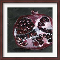 Framed Pomegranate Study on Black I