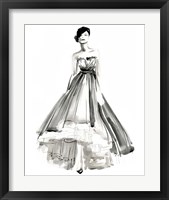 Framed 'Gestural Evening Gown II' border=