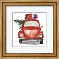 Framed 'Christmas Cars I' border=