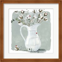 Framed 'Cotton Bouquet II' border=