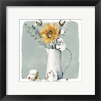 Framed 'Cotton Bouquet I' border=