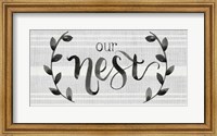 Framed Our Nest is Blessed I