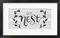 Framed Our Nest is Blessed I