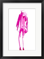 Framed Fuchsia Street Fashion III