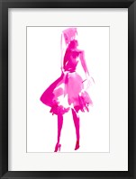 Fuchsia Street Fashion IV Framed Print