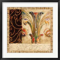 Framed 'Antique French Manuscript II' border=