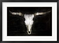 Framed Cow Skull