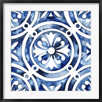 Framed Cobalt Tile IV