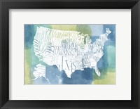 Framed Patchwork USA