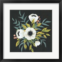 Framed 'Anemone Posy II' border=