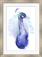 Framed Bejeweled Peacock I