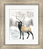 Framed Winter Elk I