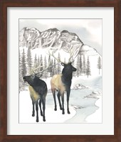 Framed Winter Elk II