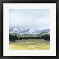 Blue Mountain Break II Framed Print