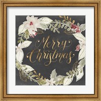 Framed Gilded Christmas I