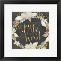 Framed 'Gilded Christmas II' border=