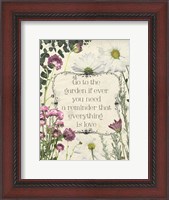 Framed Pressed Floral Quote II