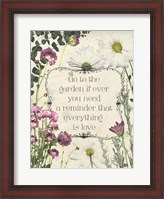 Framed Pressed Floral Quote II