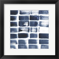 Framed 'Indigo Ripple II' border=