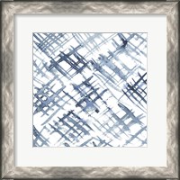 Framed 'Indigo Ripple VIII' border=