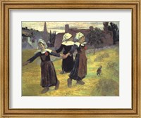Framed Breton Girls, 1888