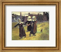 Framed Breton Girls, 1888