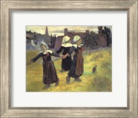 Framed Breton Girls, 1888