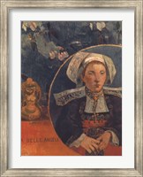 Framed Belle Angele, 1889