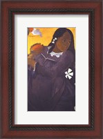 Framed Woman with Mango