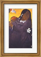 Framed Woman with Mango