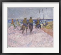 Framed Reiter Am Strand (Cavaliers Sur La Plage), 1902